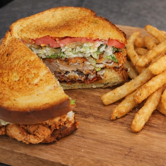 Chicken Bacon Ranch with Fries.